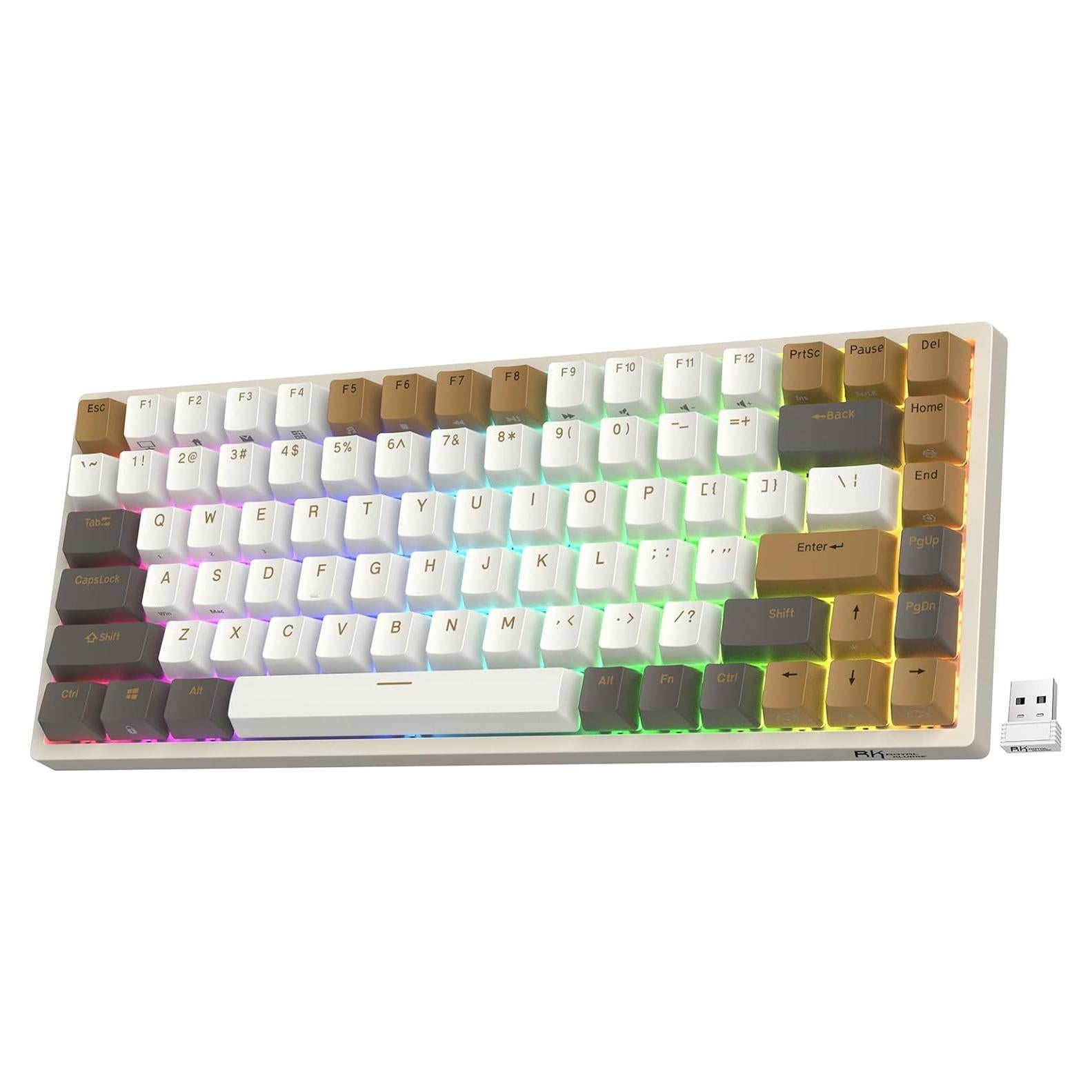 Teclado Mecánico RK Royal Kludge RK84 RGB Inalámbrico 75%