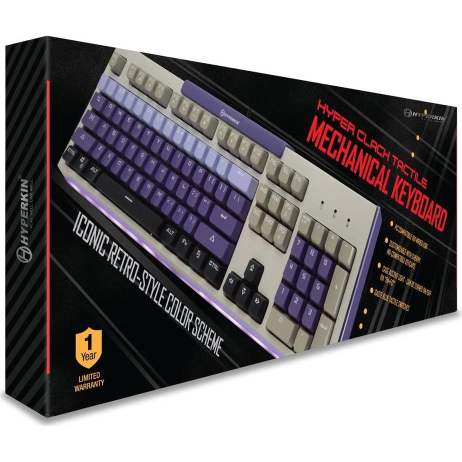 Teclado Mecánico Táctil Hyperkin Clack para PC/Mac