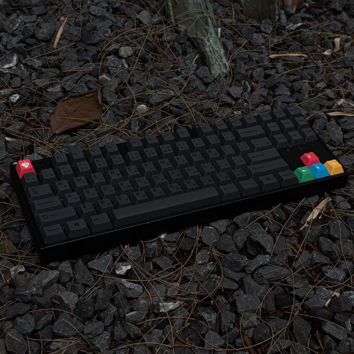 Set de 130 Teclas PBT Mintcaps Gris Perfil Cherry para Teclados Mecánicos