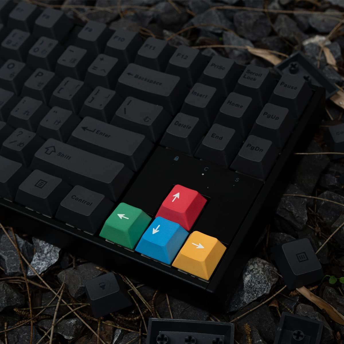 Set de 130 Teclas PBT Mintcaps Gris Perfil Cherry para Teclados Mecánicos