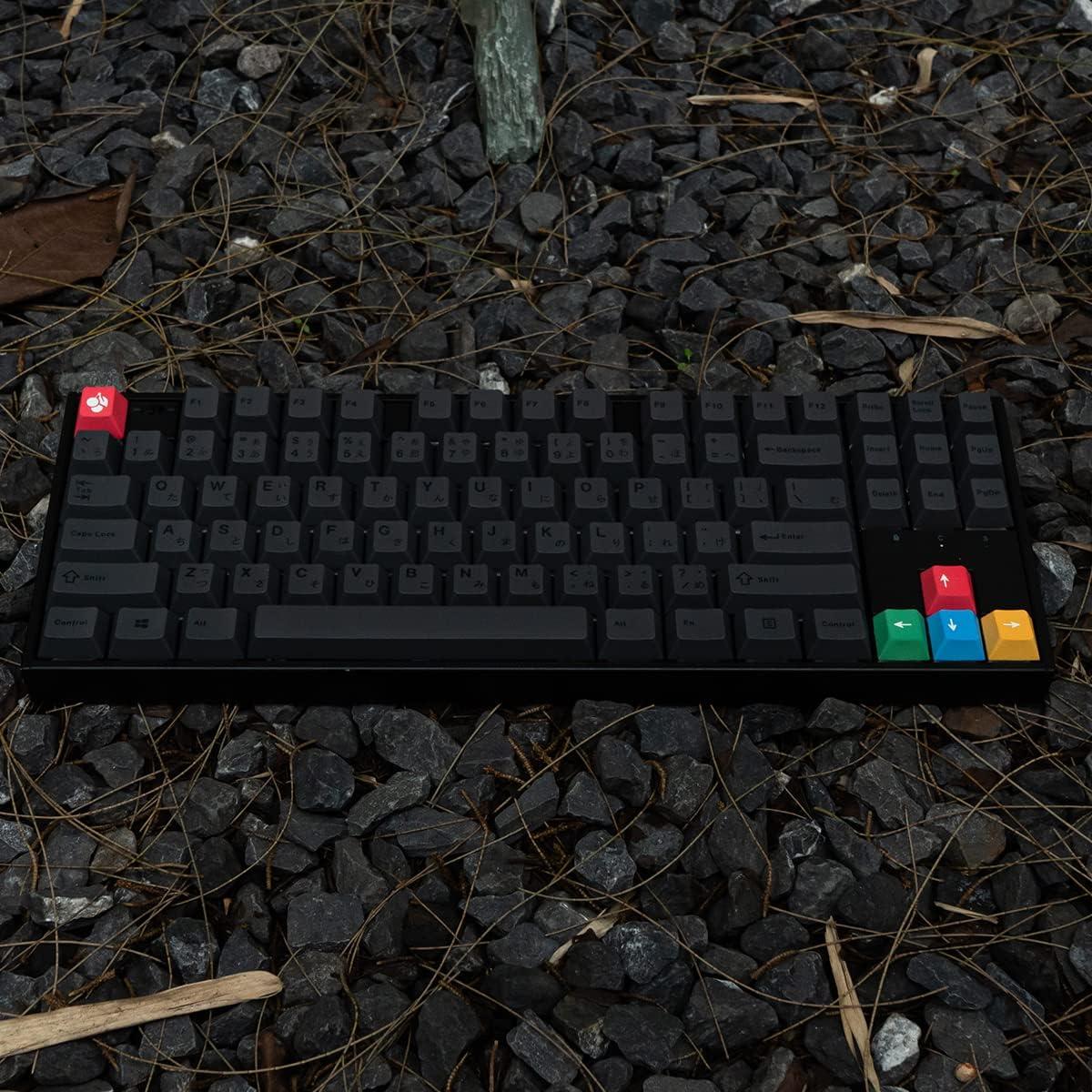 Set de 130 Teclas PBT Mintcaps Gris Perfil Cherry para Teclados Mecánicos