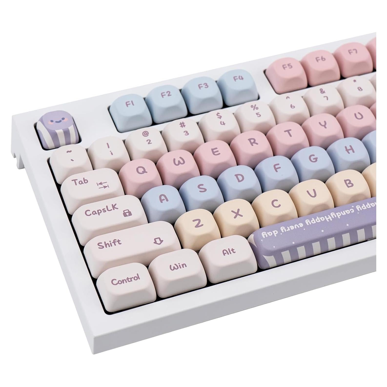 Juego de Teclas PBT Caramelo 138 Teclas Perfil XOA para Mecánicos