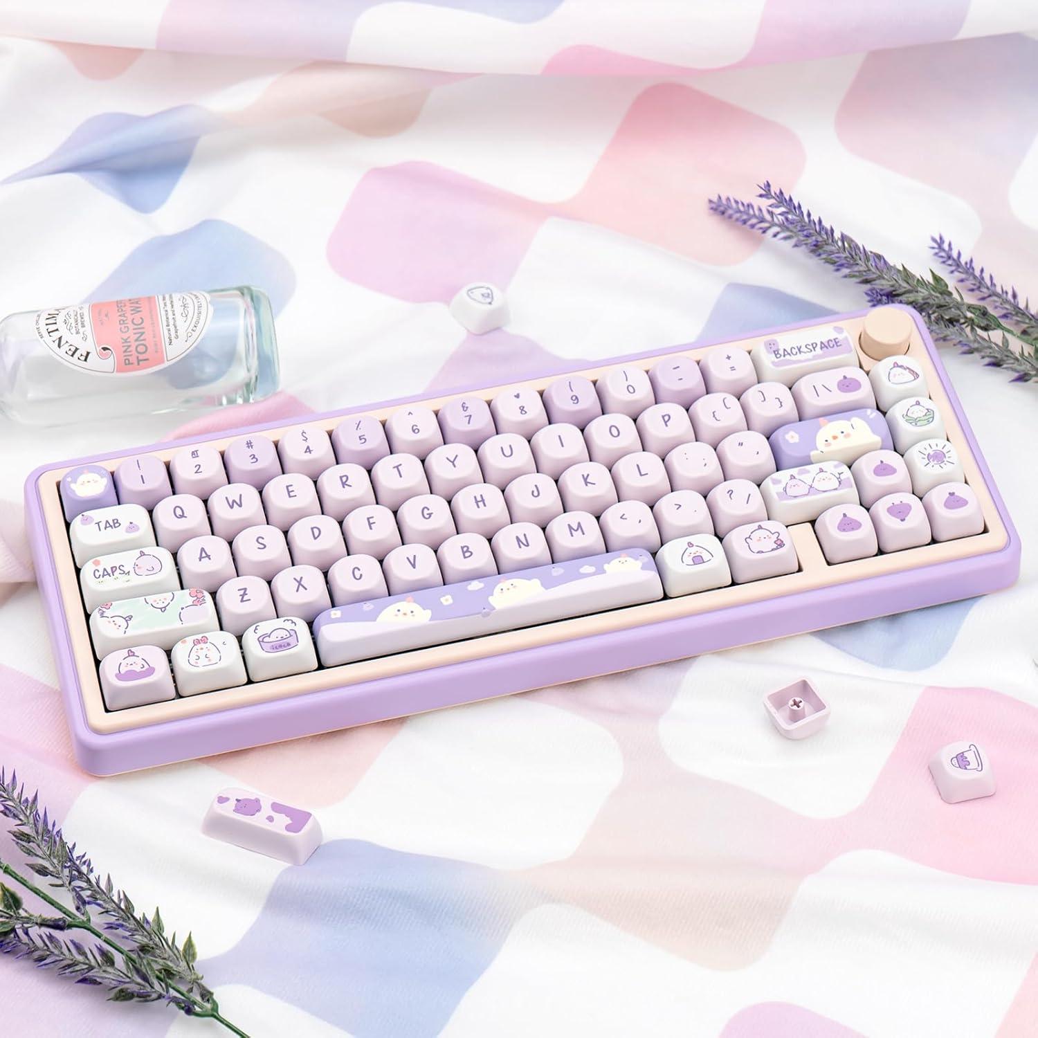 Juego de Teclas PBT 132 Unidades COOMICKEY MOA Kawaii