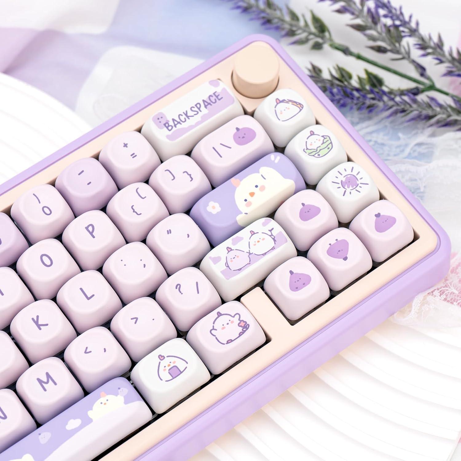 Juego de Teclas PBT 132 Unidades COOMICKEY MOA Kawaii