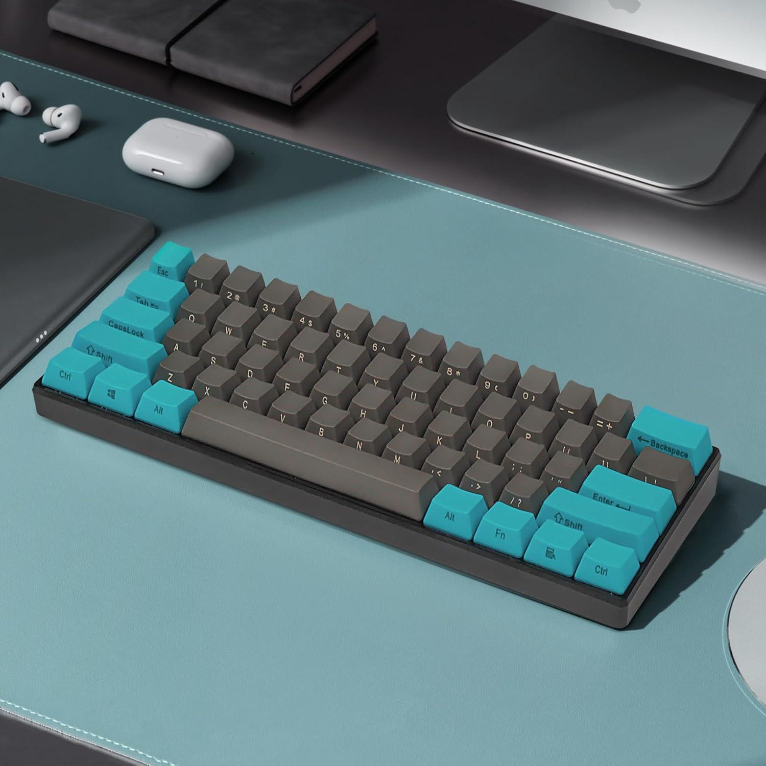 Teclas mecánicas PBT Happy Balls 60% Azul y Gris para MX