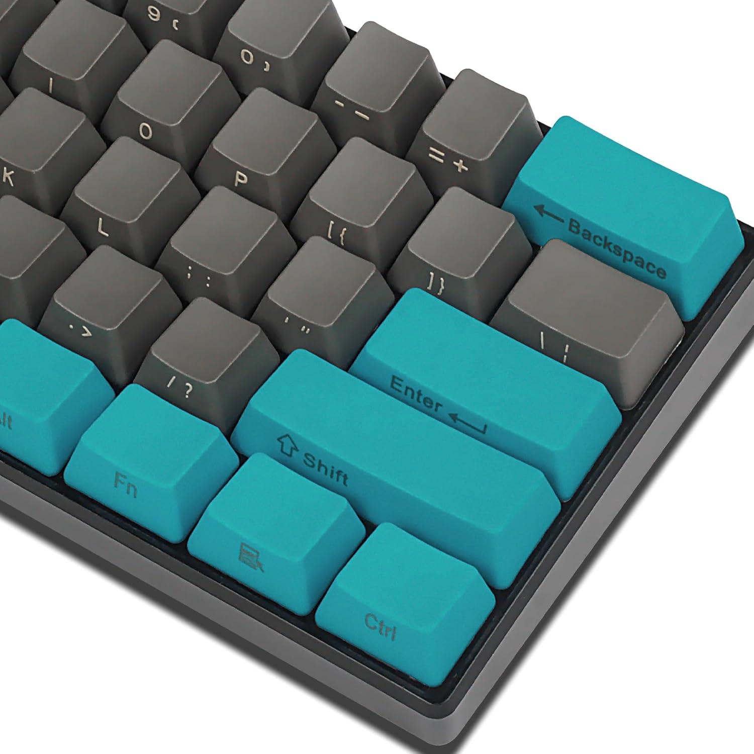 Teclas mecánicas PBT Happy Balls 60% Azul y Gris para MX