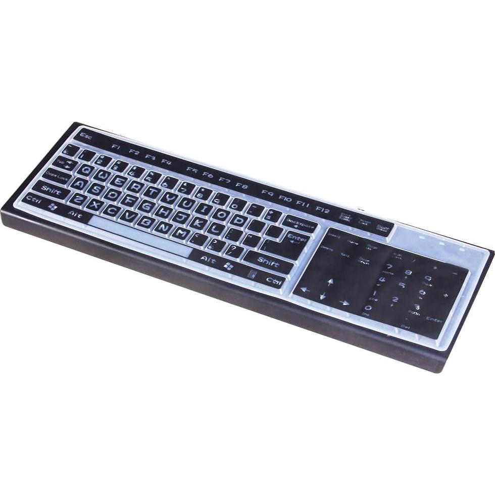 Funda de Teclado de Silicona JuYuish para PC 104/107 Teclas - Negra
