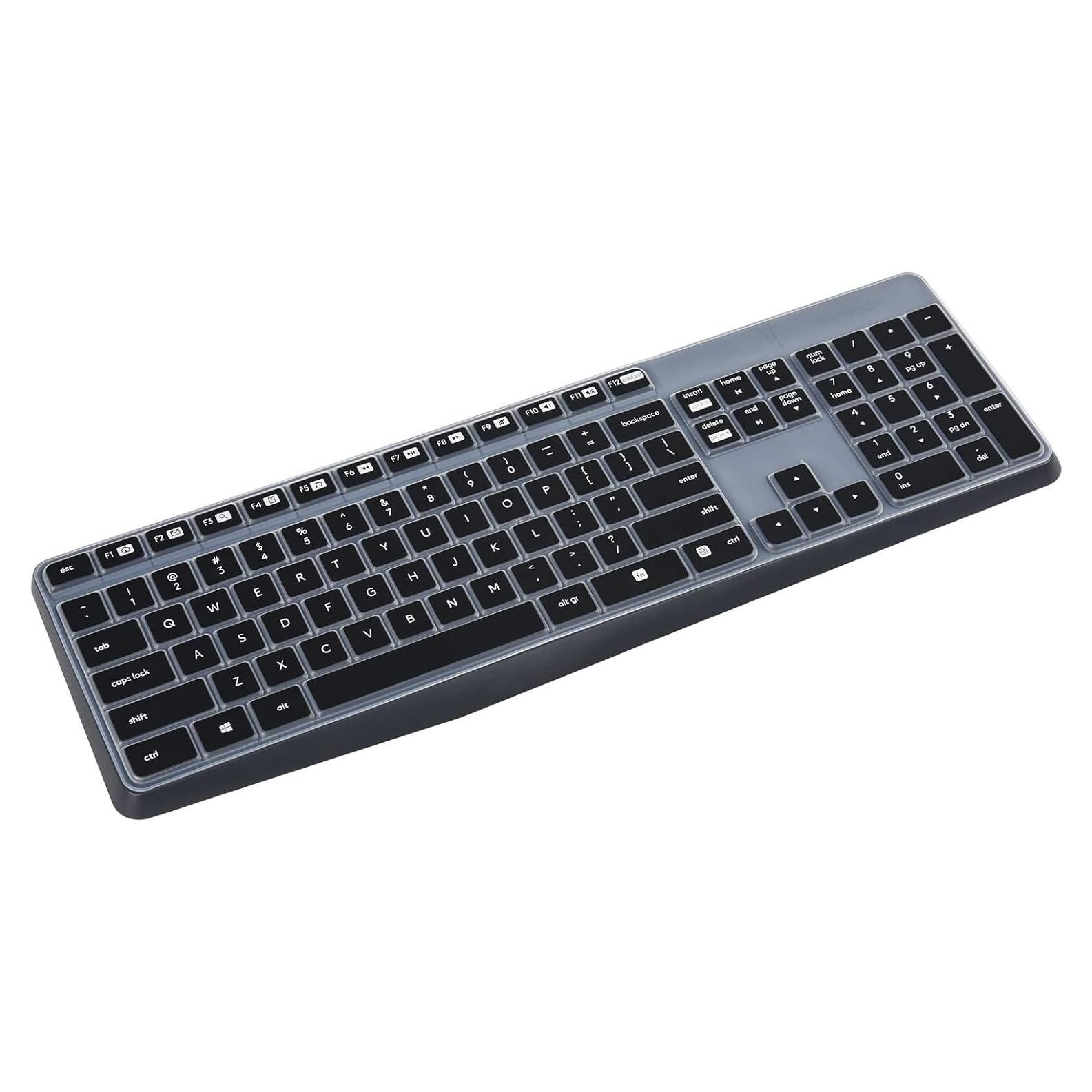 Cubierta de Teclado Logitech MK235 - Protector de Silicona Negro