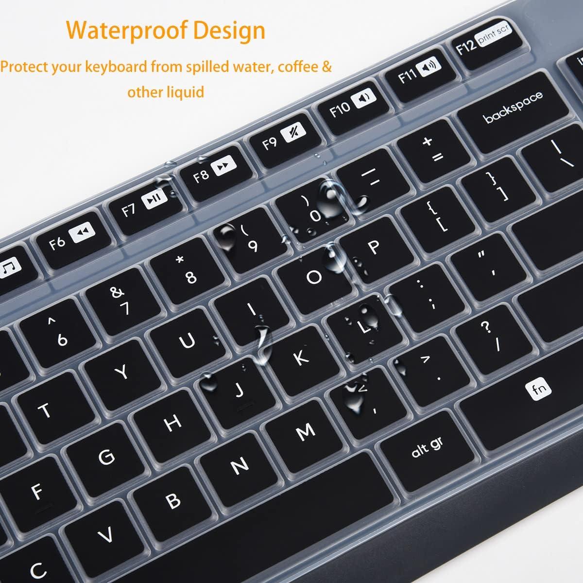 Cubierta de Teclado Logitech MK235 - Protector de Silicona Negro