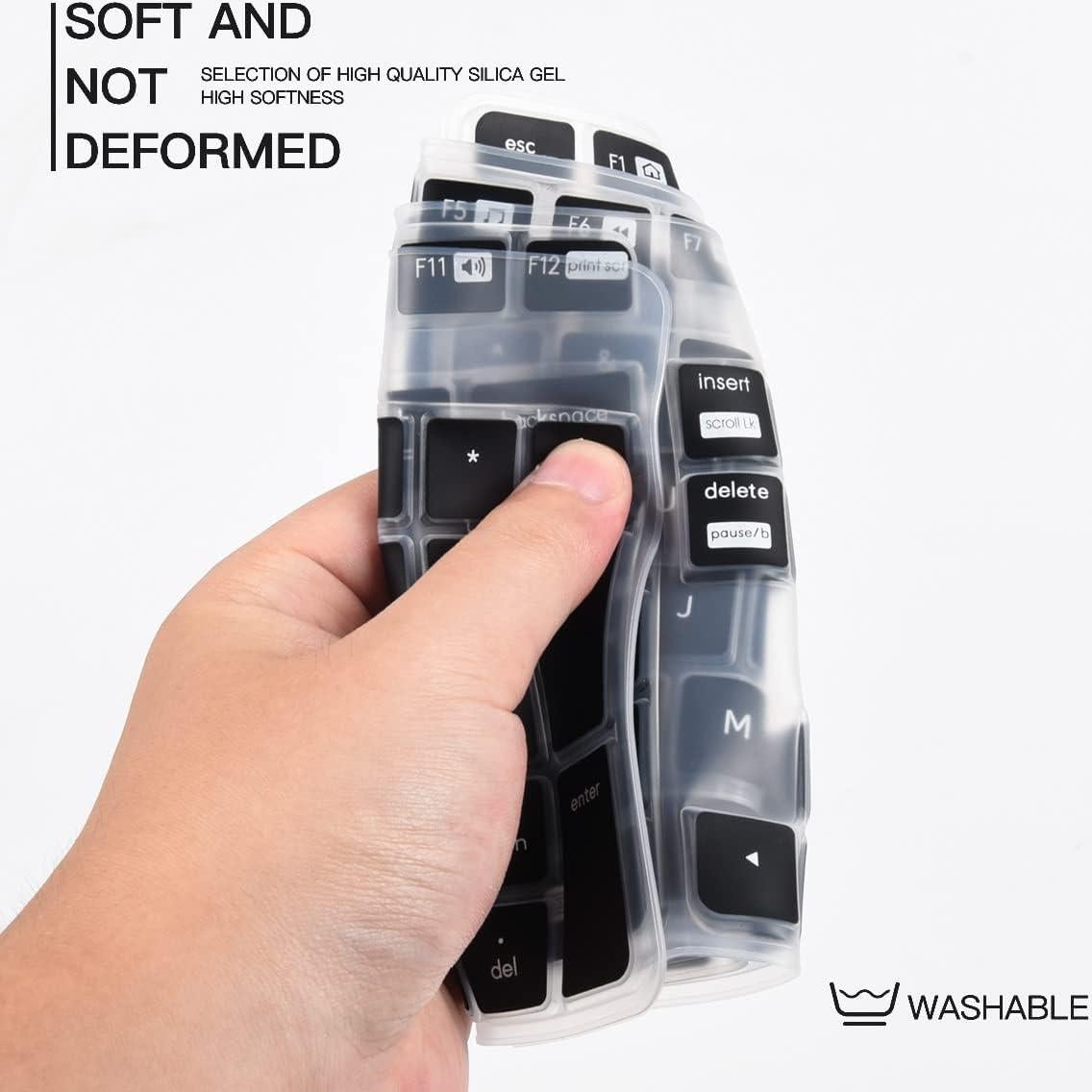 Cubierta de Teclado Logitech MK235 - Protector de Silicona Negro