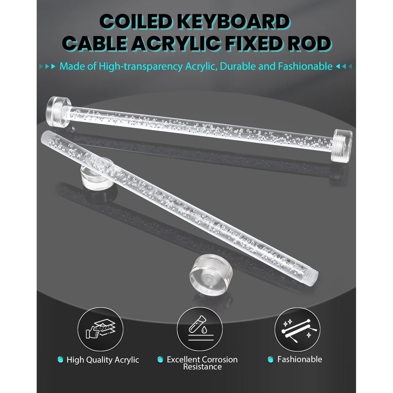 MK32 82-Key Hot Swappable Wired Mechanical Keyboard with Transparent Keycaps, RGB Backlit Custom Gaming Keyboard with Coiled Usb C Cable & Acrylic Keyboard Wrist Rest, Rotary Knob for Windows/Mac