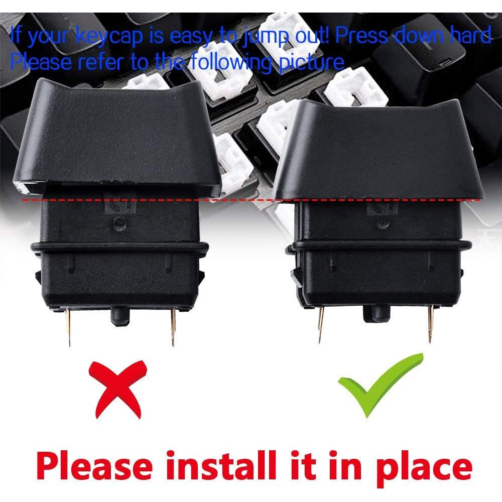 Teclas de Juego HUYUN para Teclado Mecánico Romer-G - 12 Piezas