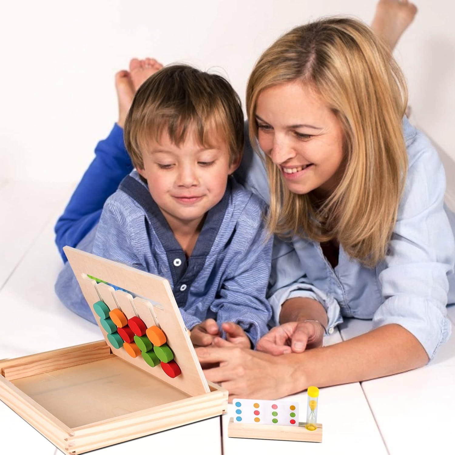 Rompecabezas Montessori AugToy Madera Colores y Formas 3-7 Años