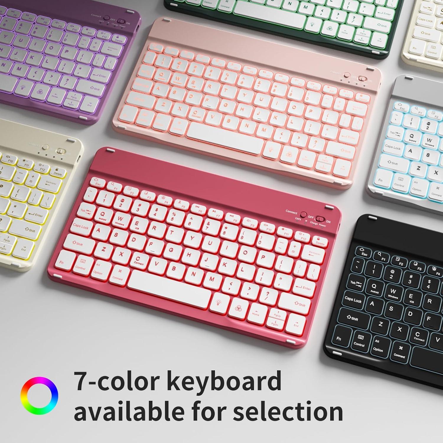 Funda Teclado Inalámbrico ZOYU para iPad 11" y 10.9" Gris