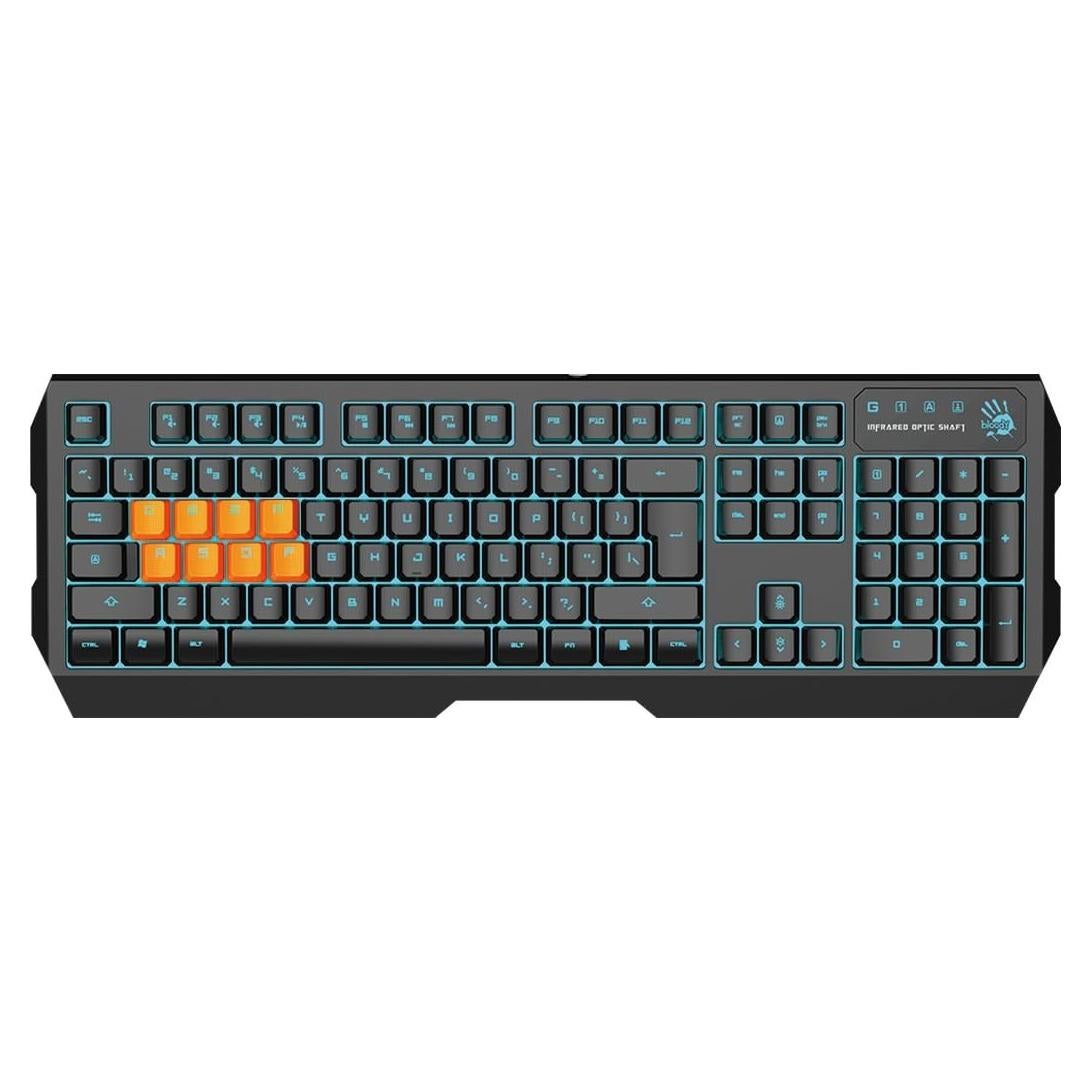 Teclado Mecánico Óptico Bloody B188 8 Teclas Retroiluminado LED