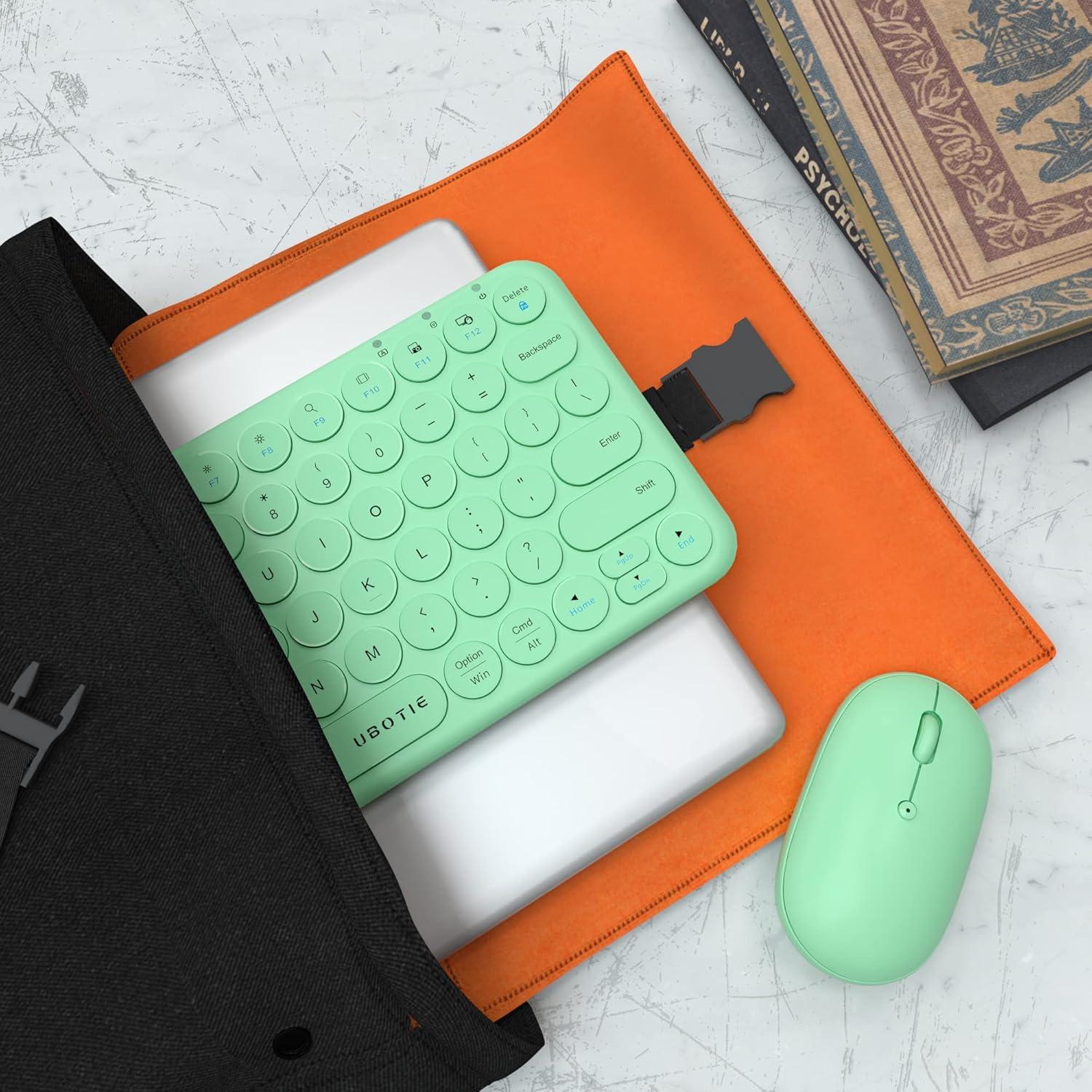 Combo Teclado Inalámbrico y Ratón Óptico KKT Cian TKL