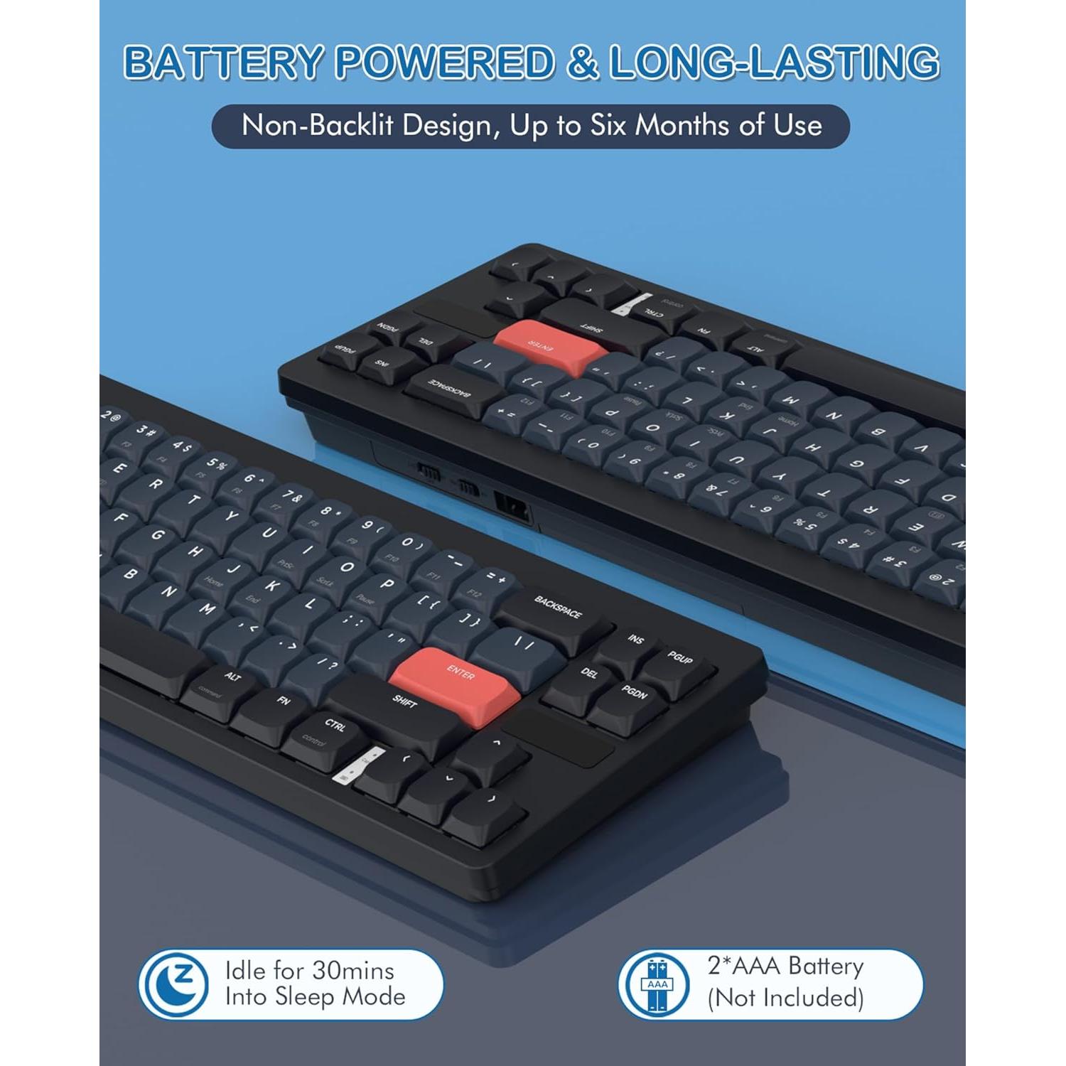 Teclado Mecánico Inalámbrico MAGIC-REFINER RKL680 68 Teclas