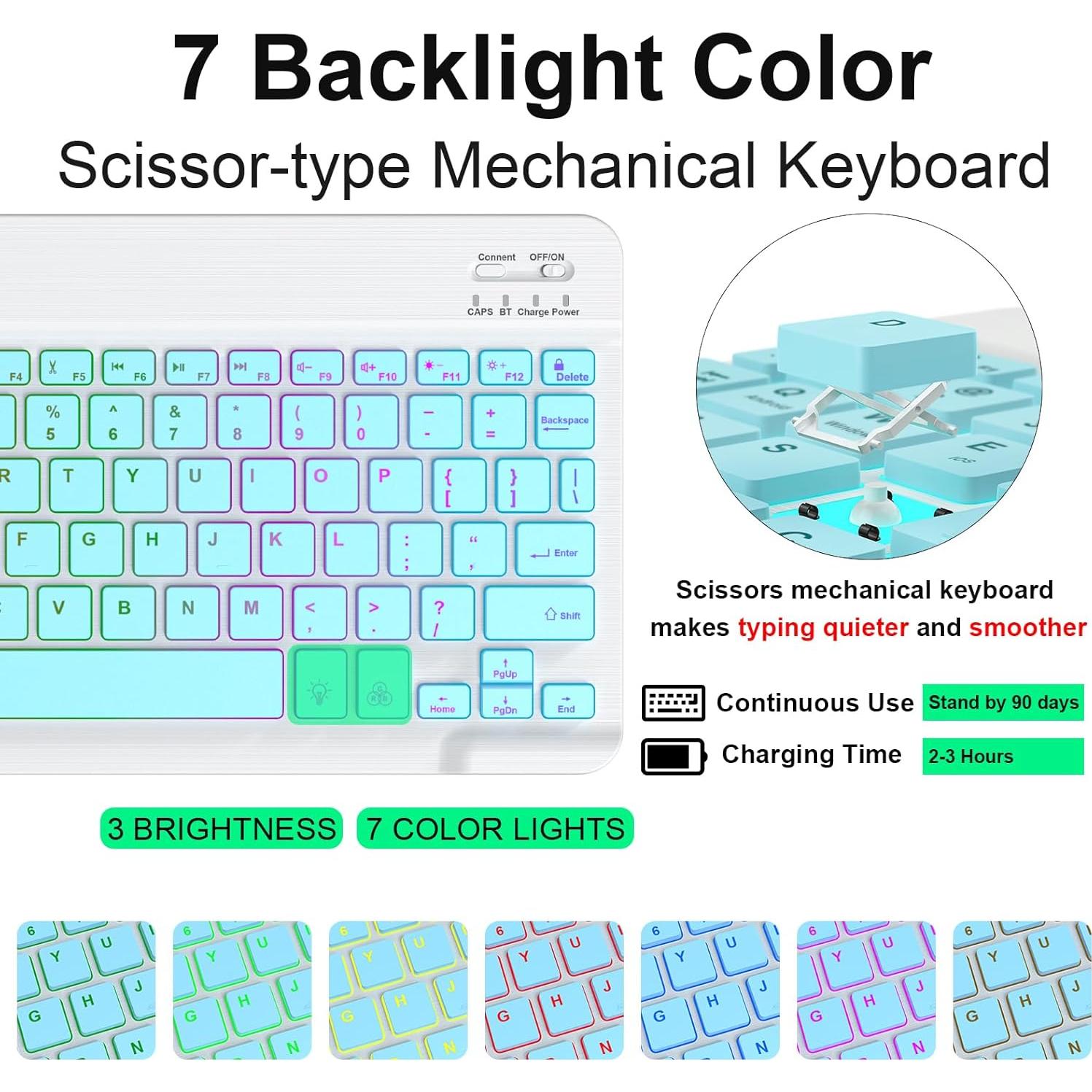 Funda de Teclado Inalámbrico Everylikit para iPad 10.2/10.5"