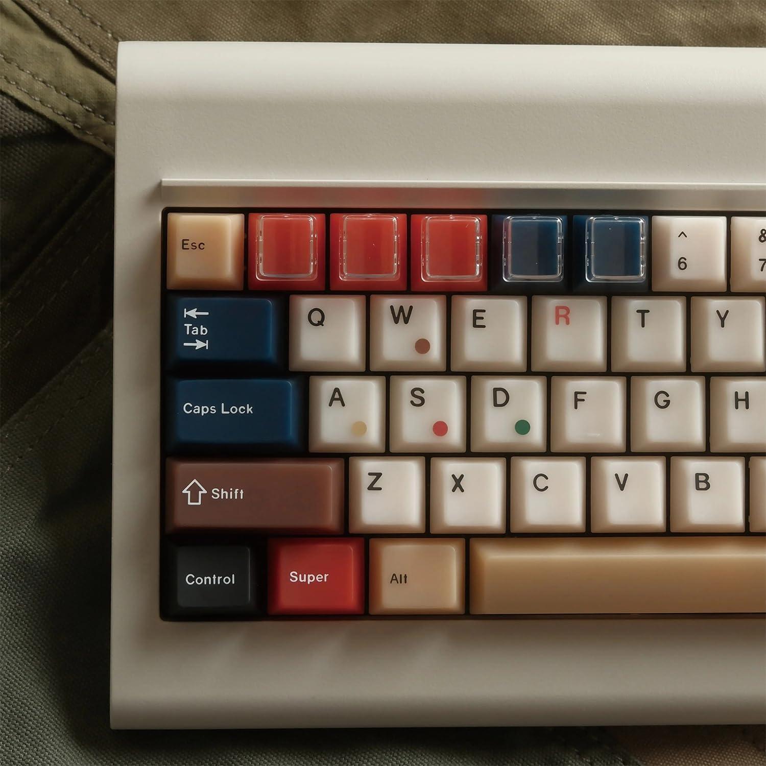 Conjunto de Teclas Neon Translúcidas daixiahu 186 Piezas Cherry MX