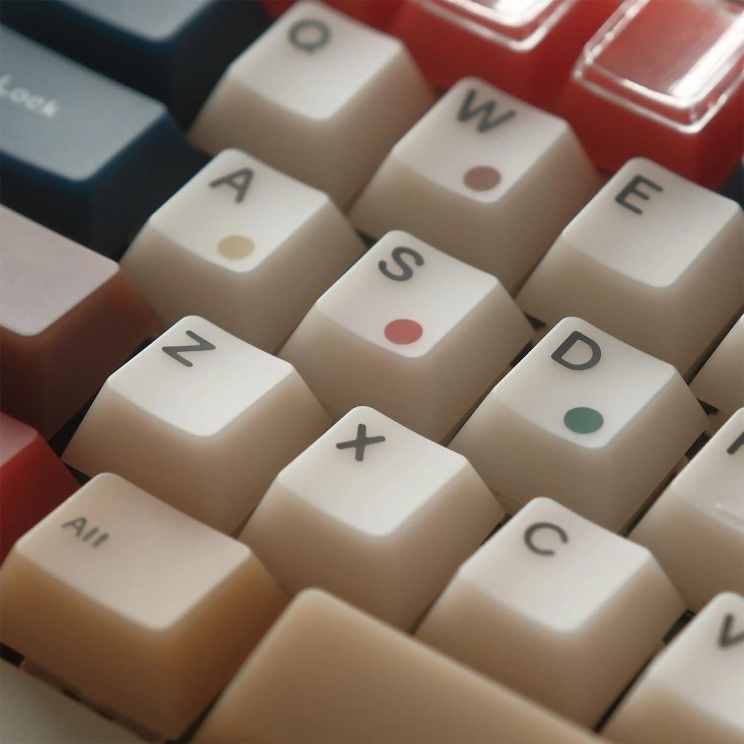 Conjunto de Teclas Neon Translúcidas daixiahu 186 Piezas Cherry MX