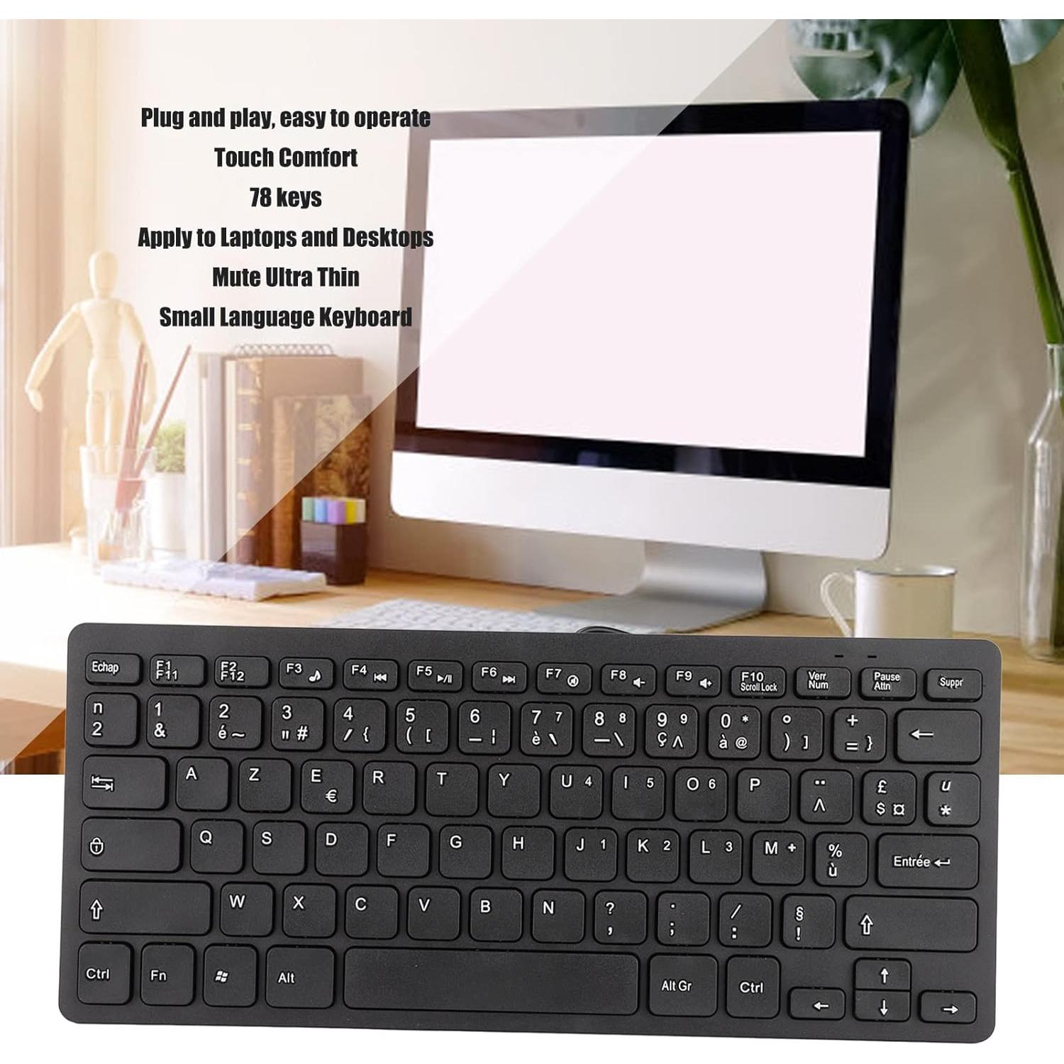 Teclado Mini USB Yoidesu TT-A01 78 Teclas Silencioso