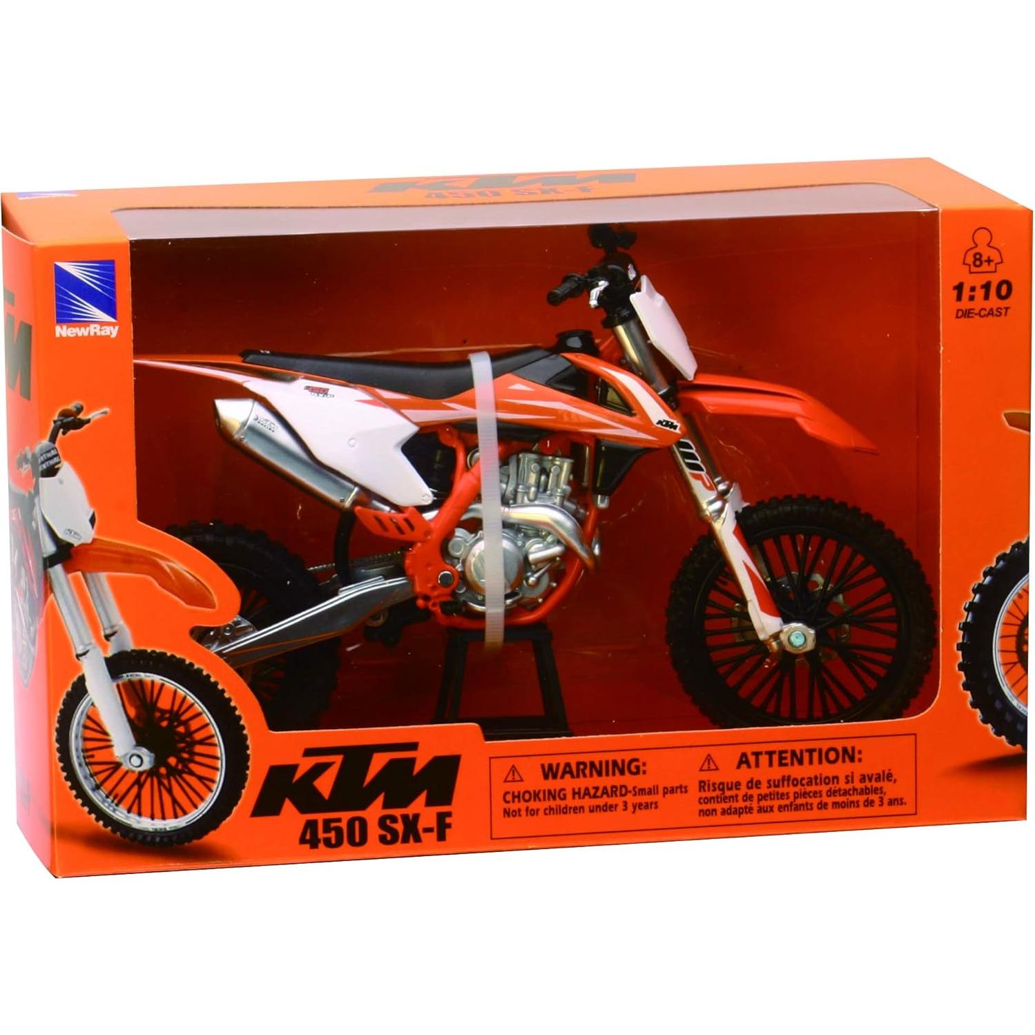 Motocicleta de Tierra NewRay KTM 450 SX-F 1:10 Diecast