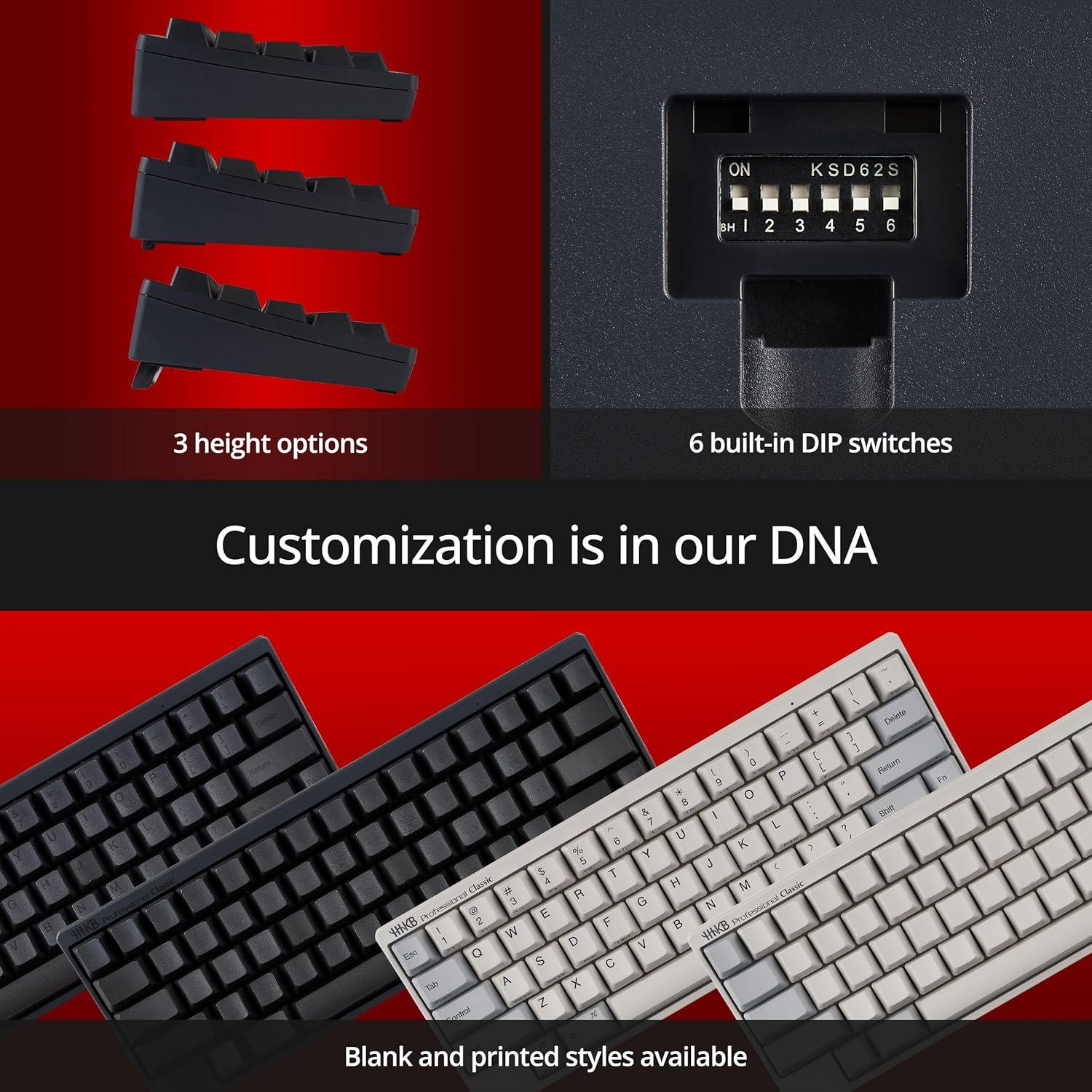 Teclado Happy Hacking Profesional USB Carbón 60 Teclas