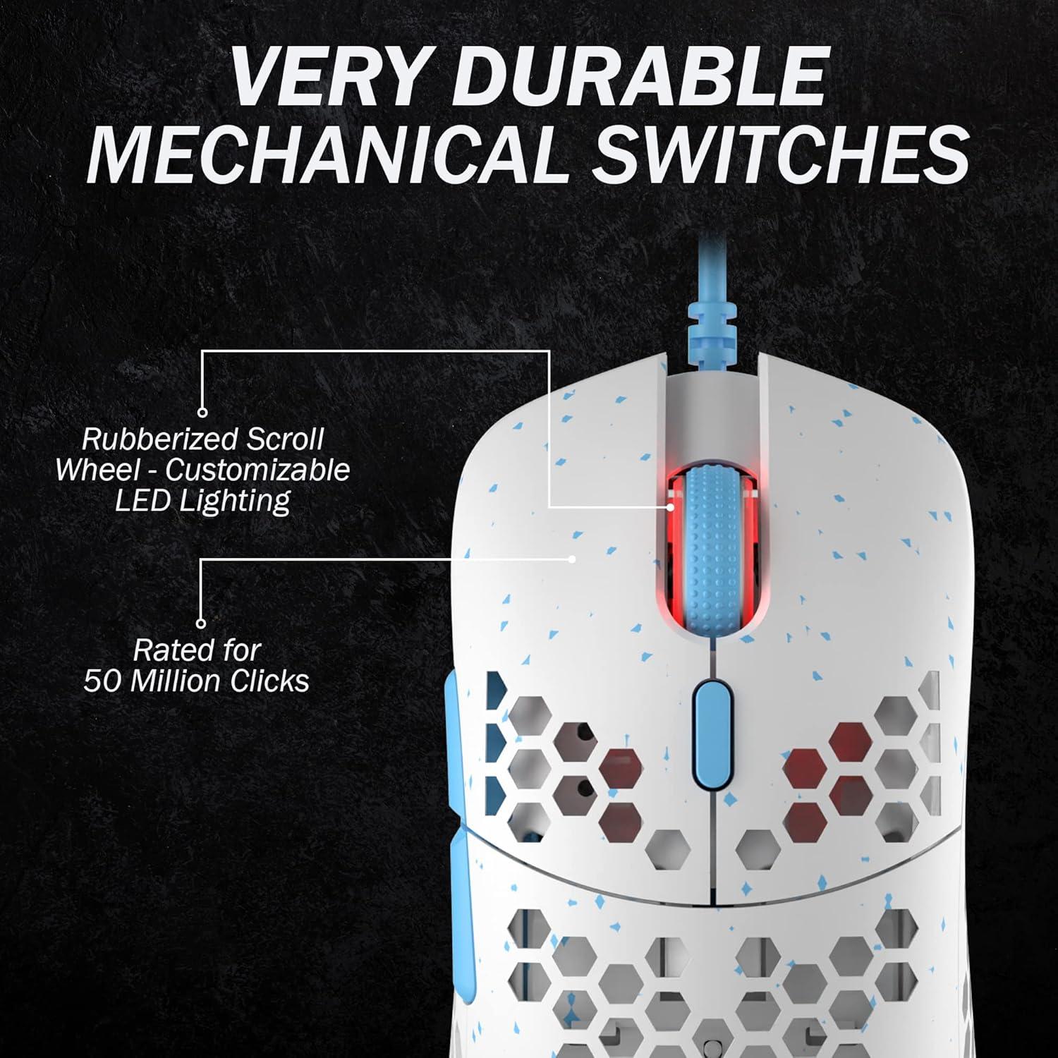 Ratón para Juegos RGB Ultraligero HK Gaming Mira 62.93g