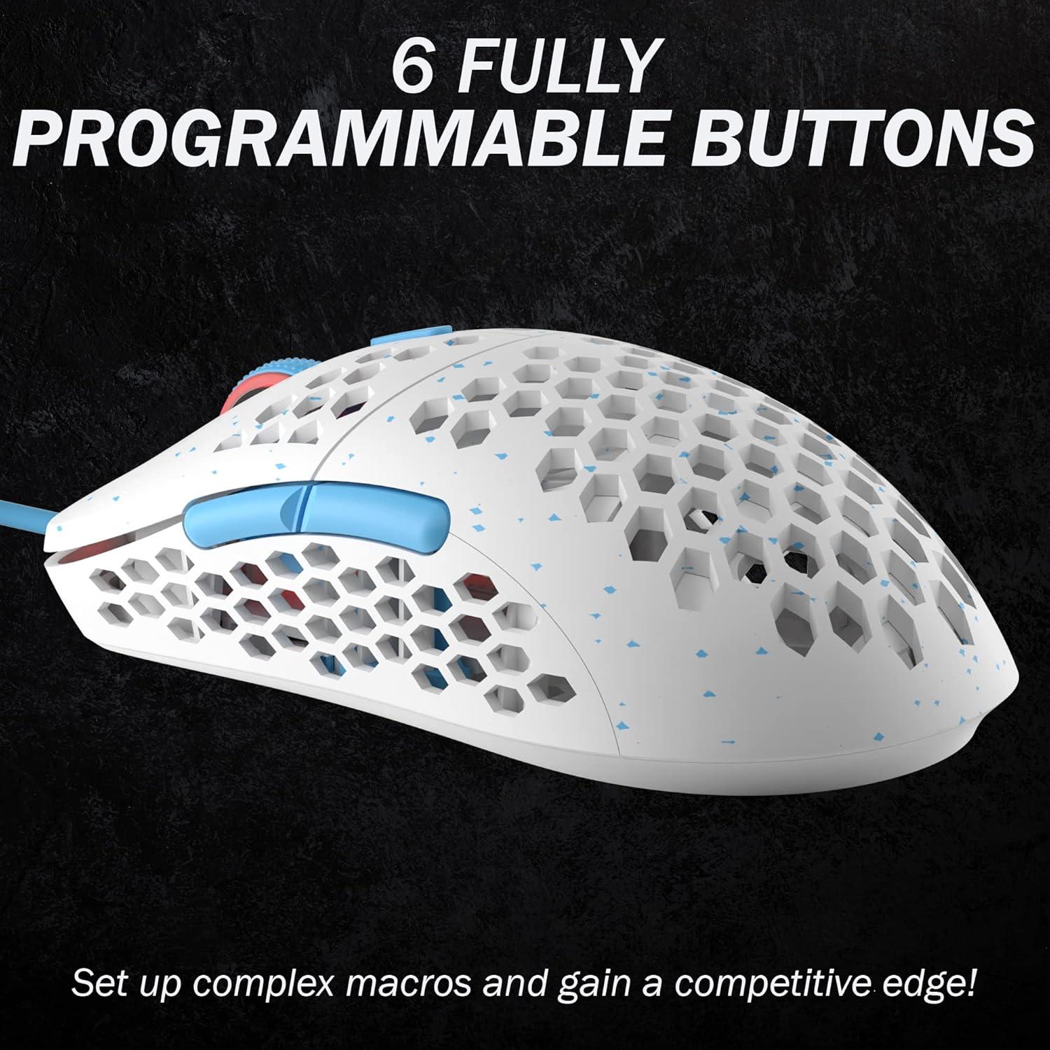 Ratón para Juegos RGB Ultraligero HK Gaming Mira 62.93g