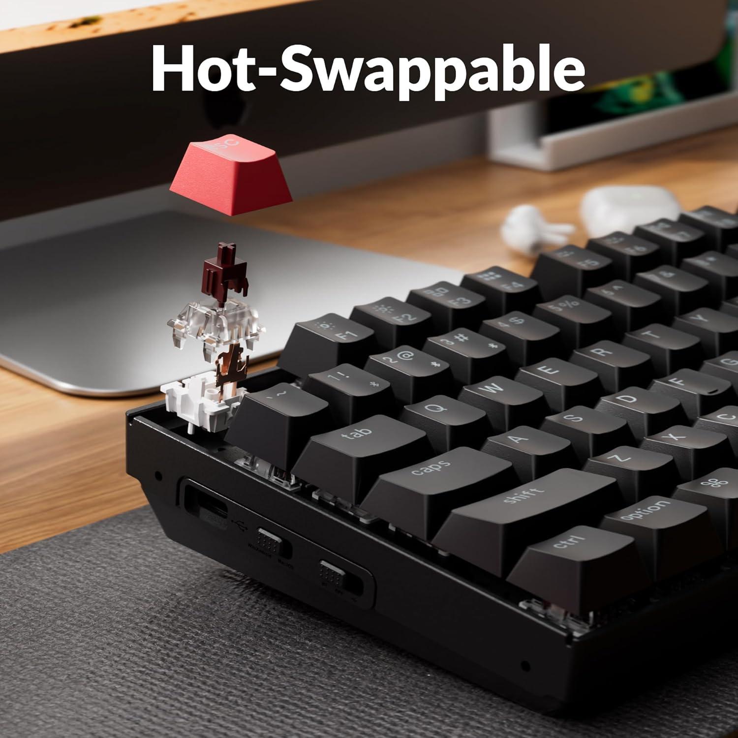 Teclado Mecánico Inalámbrico Keychron K8 V2 TKL RGB 87 Teclas