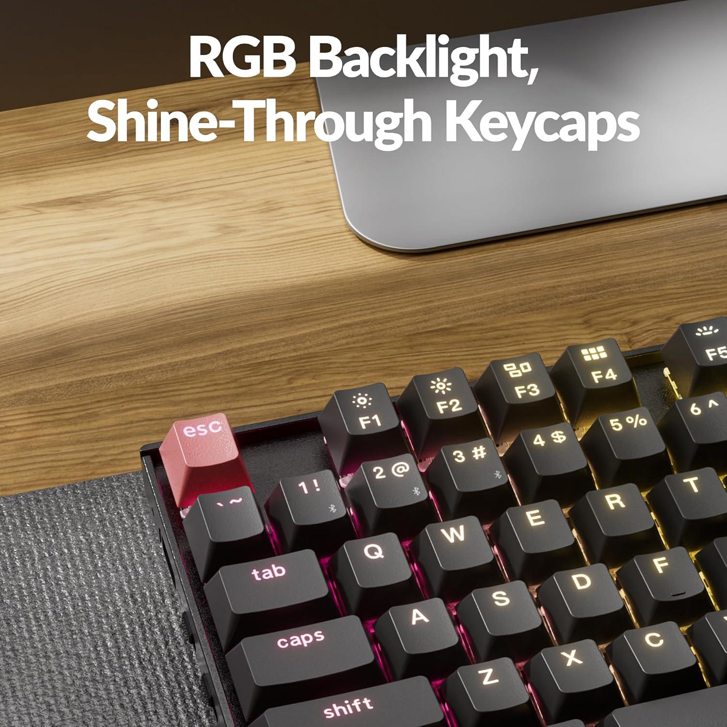 Teclado Mecánico Inalámbrico Keychron K8 V2 TKL RGB 87 Teclas