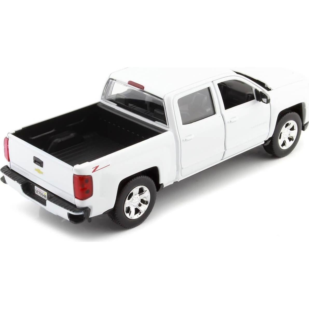 Modelo a Escala 1:24 Motormax Chevy Silverado 2017 Blanco