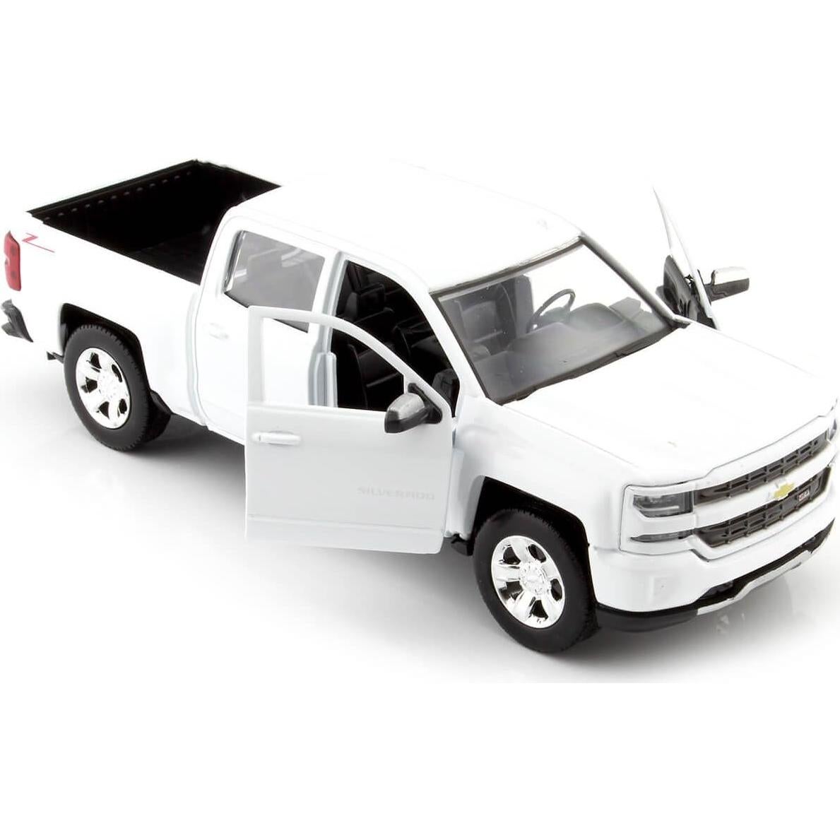 Modelo a Escala 1:24 Motormax Chevy Silverado 2017 Blanco