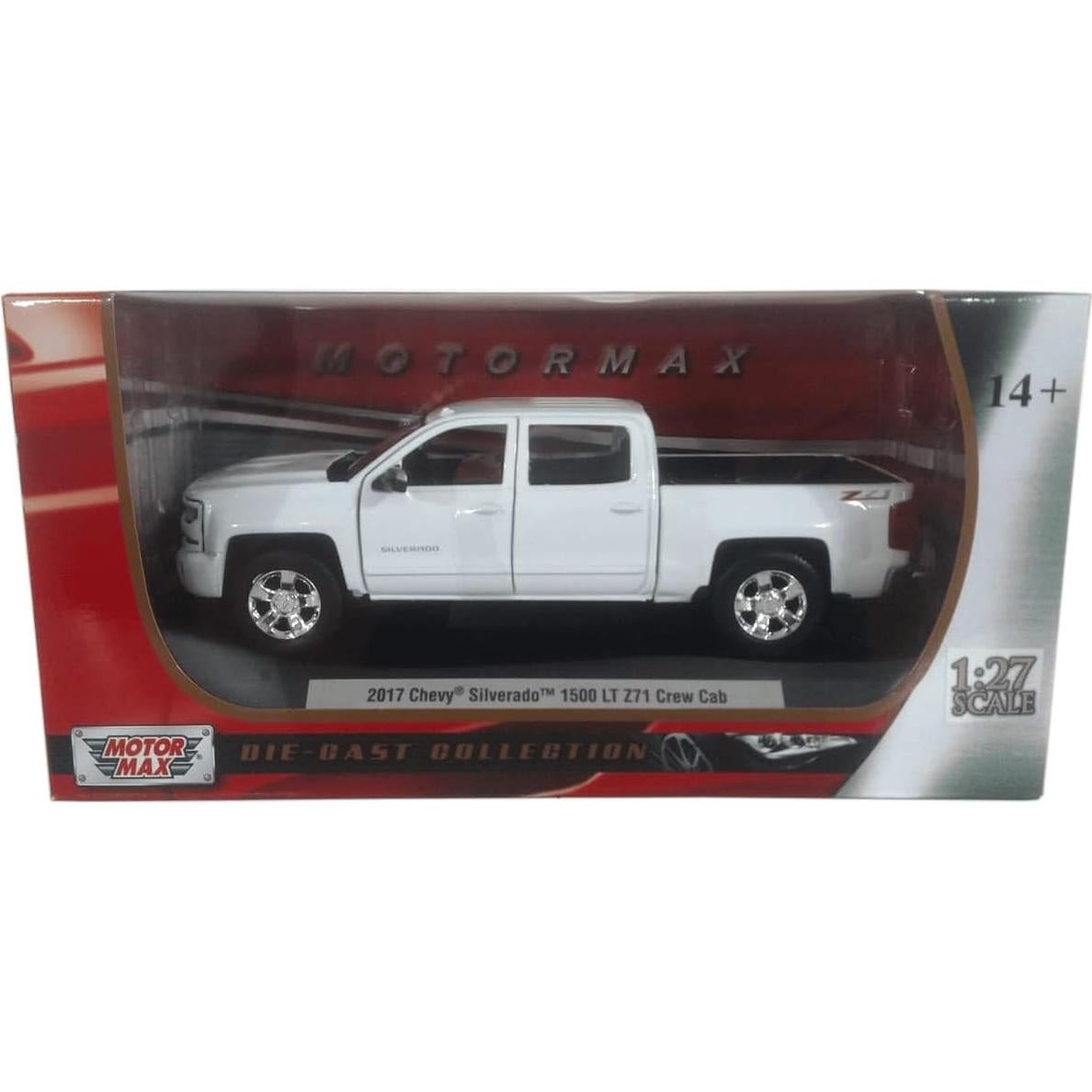 Modelo a Escala 1:24 Motormax Chevy Silverado 2017 Blanco