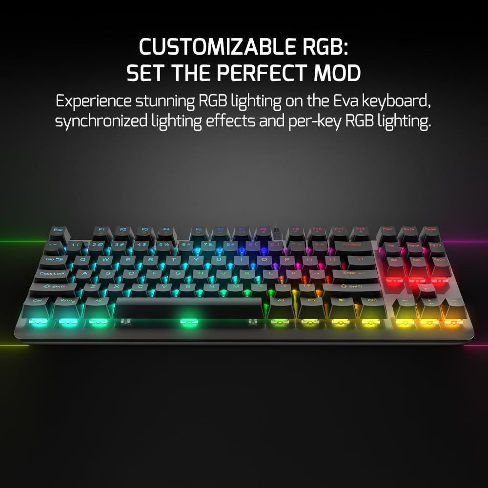 Teclado Mecánico GamePower EVA 7 Inalámbrico RGB 87 Teclas