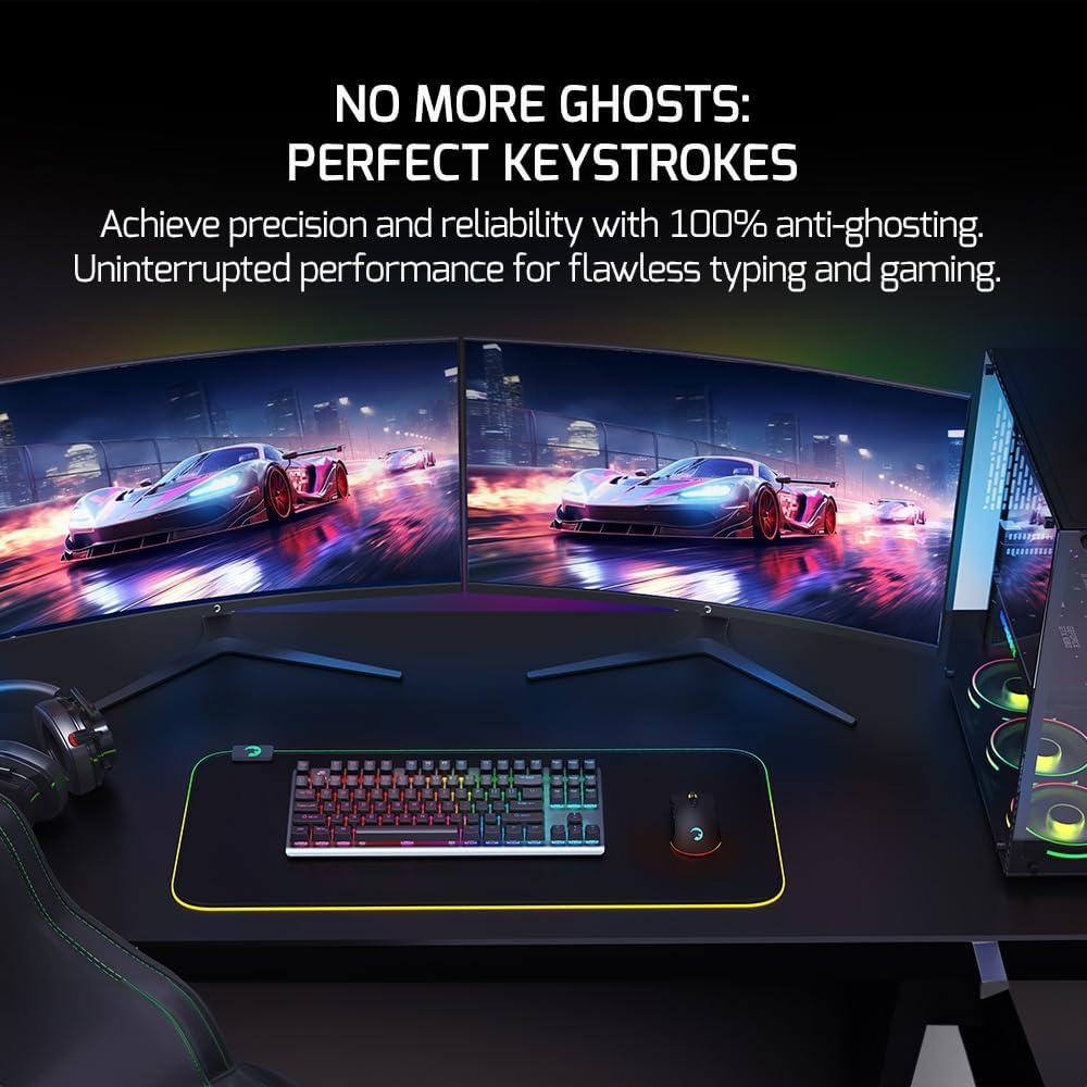 Teclado Mecánico GamePower EVA 7 Inalámbrico RGB 87 Teclas