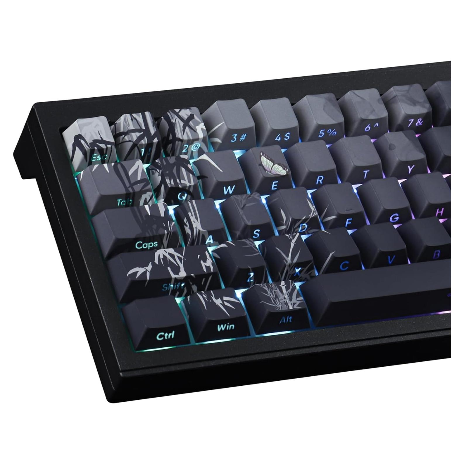 Conjunto de Teclas Mecánicas Tsung PBT 135 Teclas Bamboo Sea