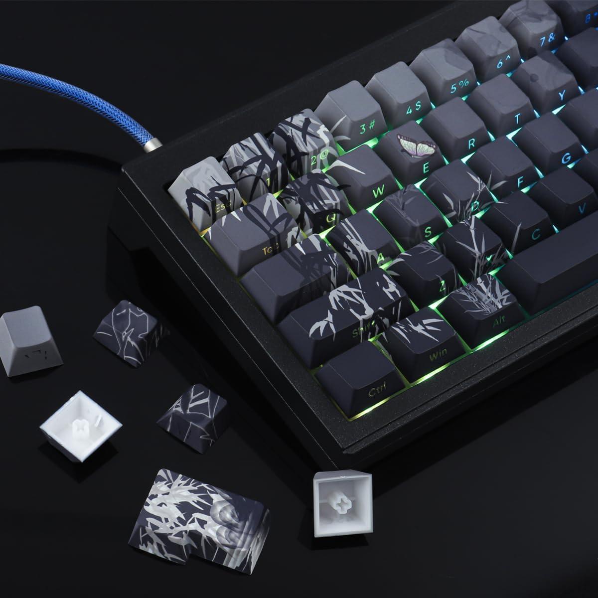 Conjunto de Teclas Mecánicas Tsung PBT 135 Teclas Bamboo Sea