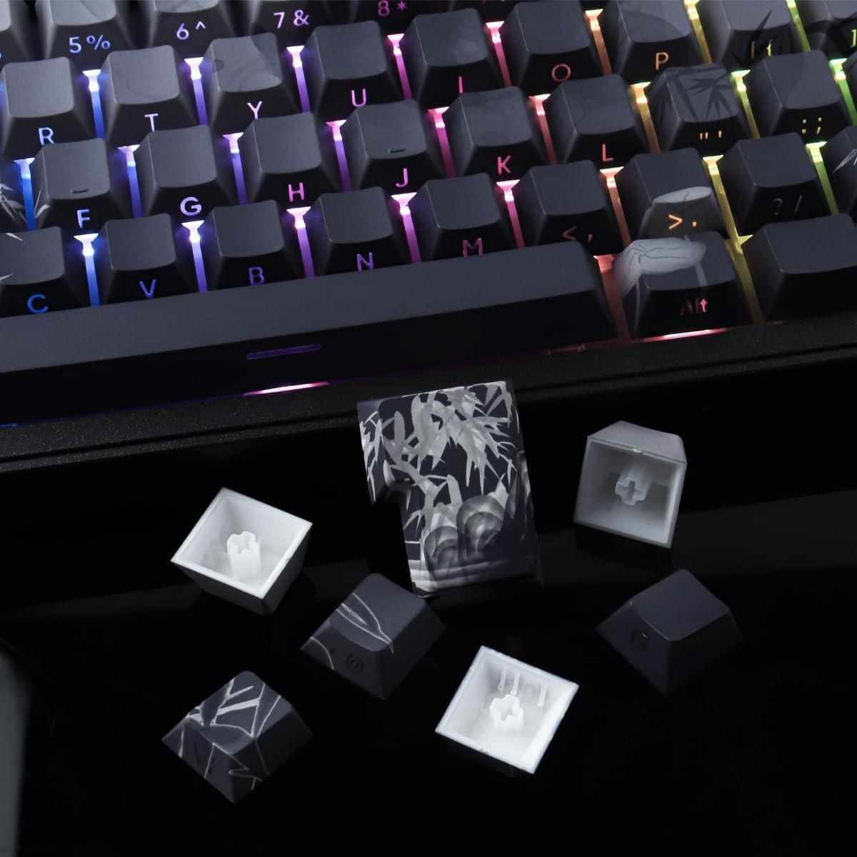 Conjunto de Teclas Mecánicas Tsung PBT 135 Teclas Bamboo Sea