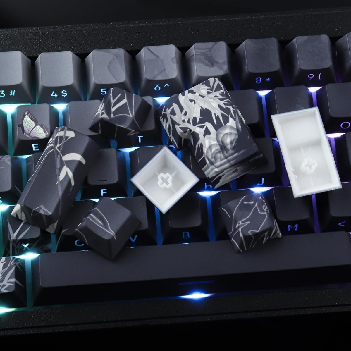 Conjunto de Teclas Mecánicas Tsung PBT 135 Teclas Bamboo Sea