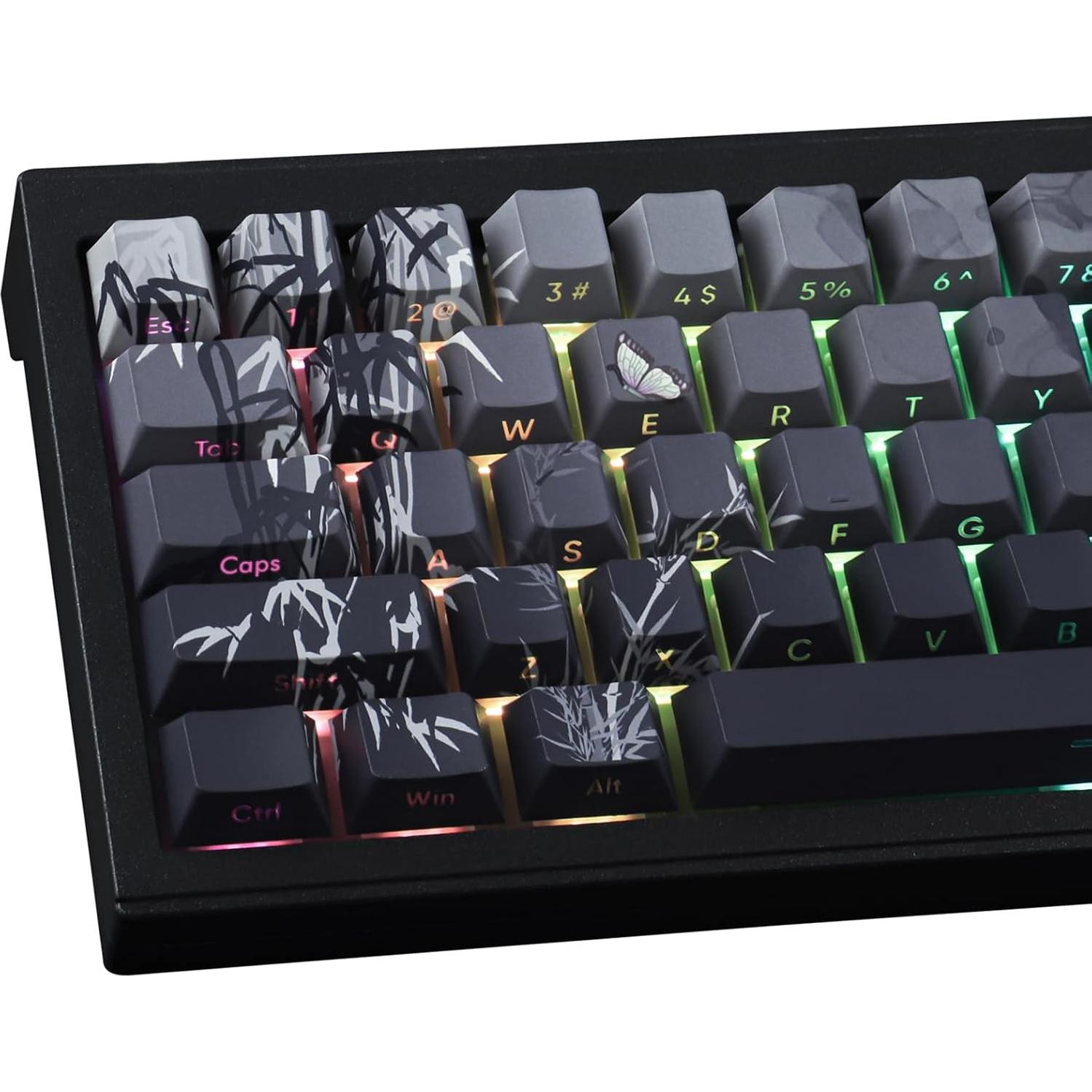 Conjunto de Teclas Mecánicas Tsung PBT 135 Teclas Bamboo Sea