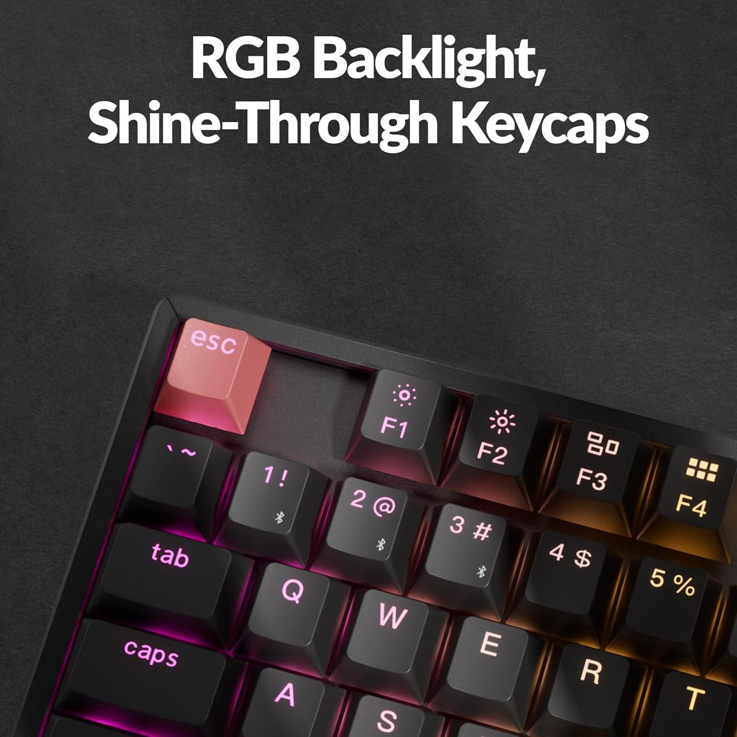 Teclado Mecánico Inalámbrico Keychron K8 V2 TKL RGB PBT