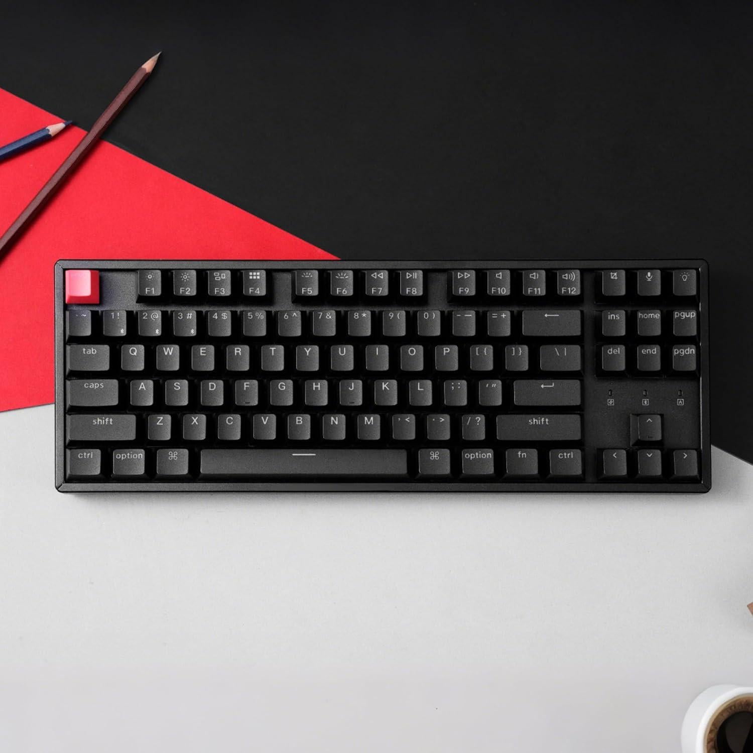 Teclado Mecánico Inalámbrico Keychron K8 V2 TKL RGB PBT