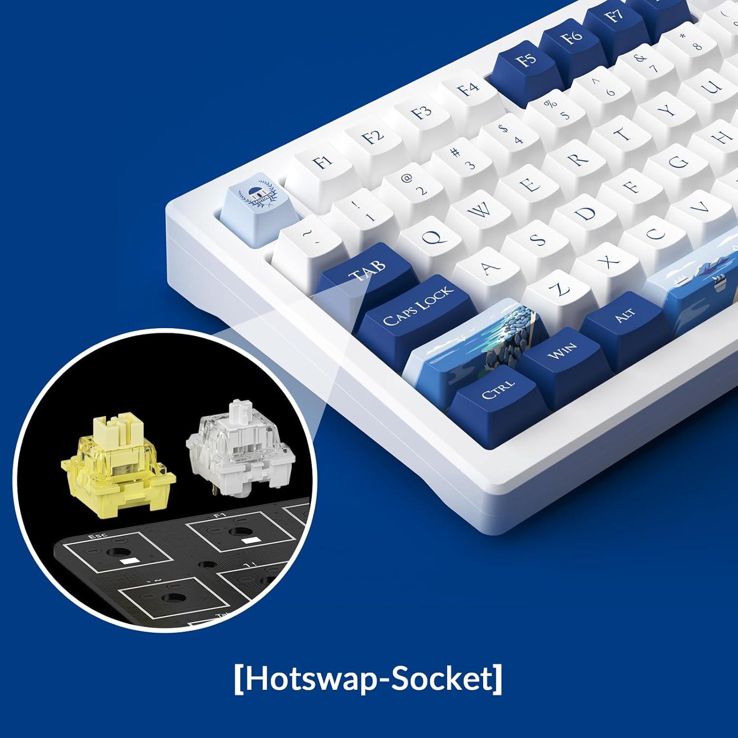 Teclado Gaming Akko MOD007B Santorini 75% Interruptor Magnético