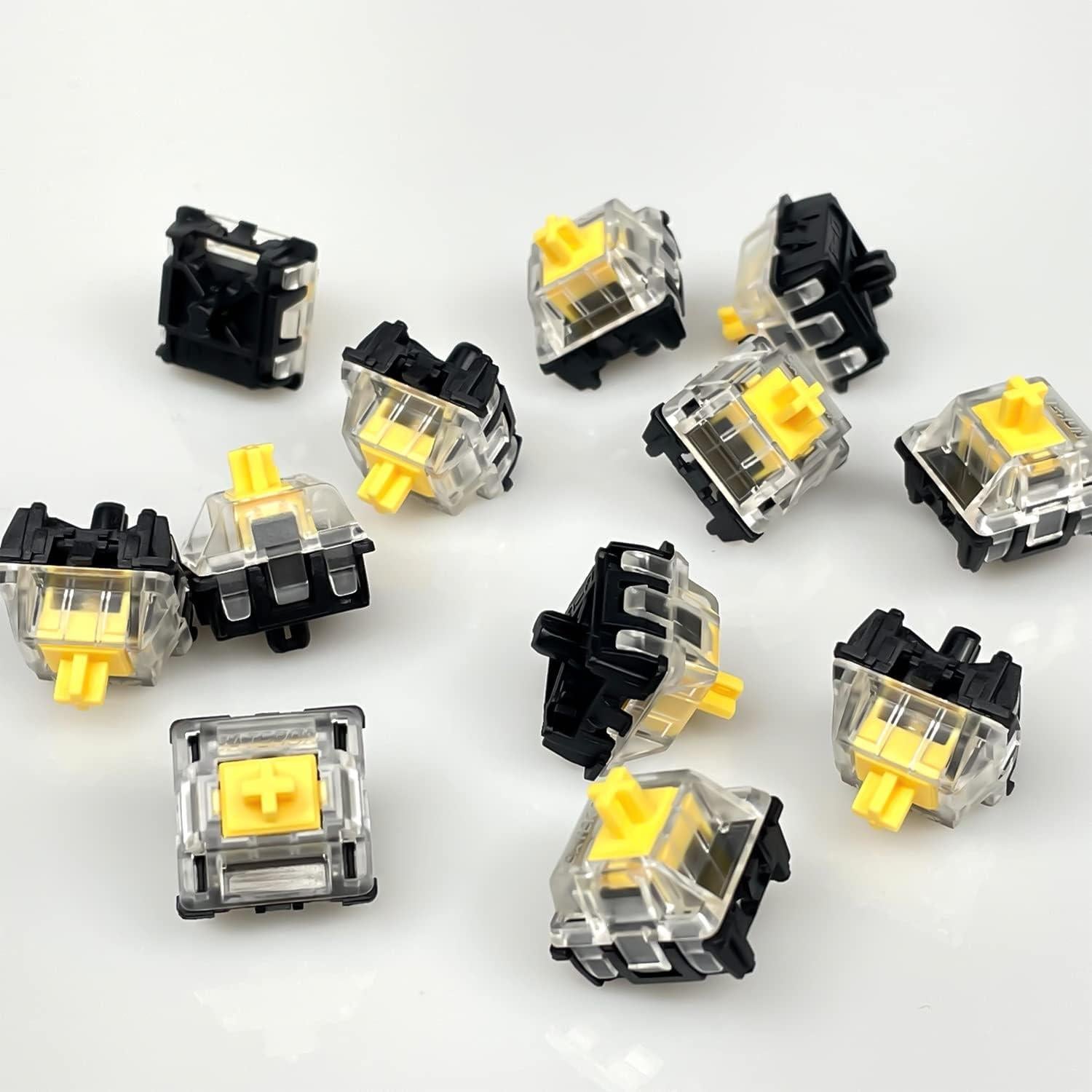 108 Interruptores Ópticos Gateron Amarillo KS-15 para Teclados Mecánicos