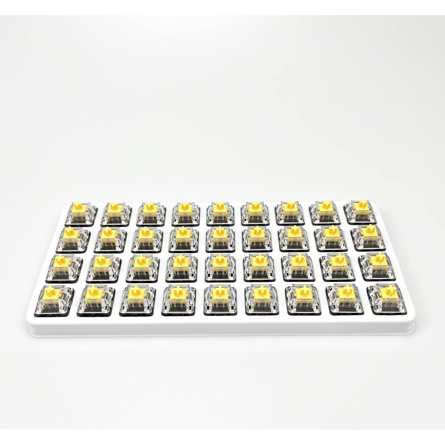 108 Interruptores Ópticos Gateron Amarillo KS-15 para Teclados Mecánicos