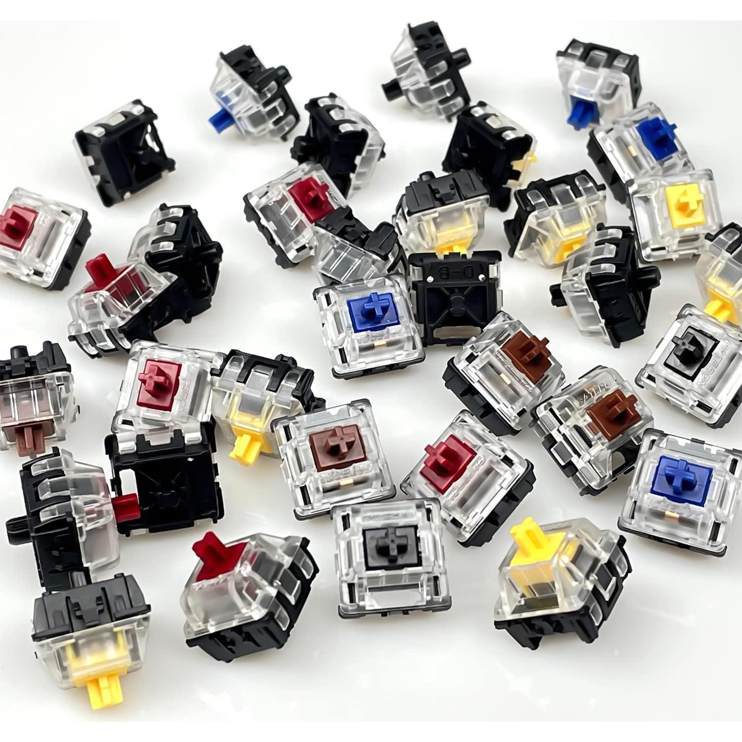 108 Interruptores Ópticos Gateron Amarillo KS-15 para Teclados Mecánicos