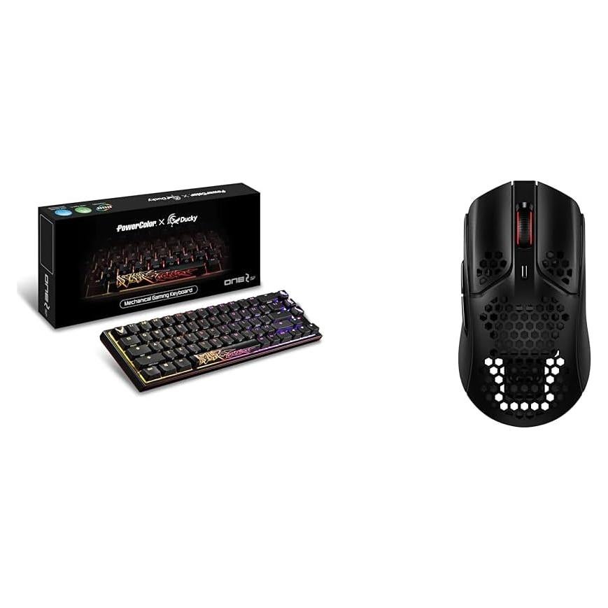 Teclado Mecánico RGB PowerColor Ducky One 2 SF + Ratón Inalámbrico HyperX