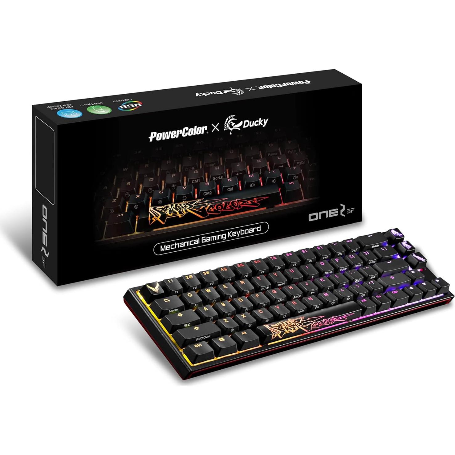 Teclado Mecánico RGB PowerColor Ducky One 2 SF + Ratón Inalámbrico HyperX