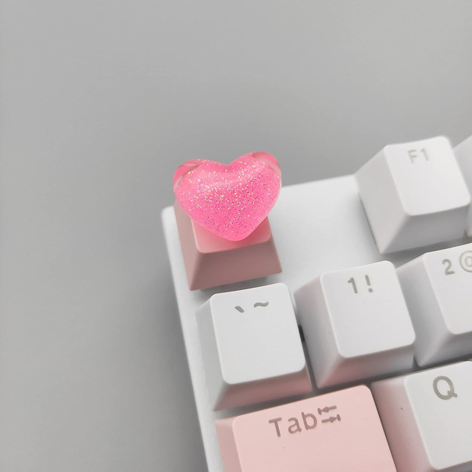 Tecla Personalizada Corazón Rosa PBT R4 para Teclado Mecánico